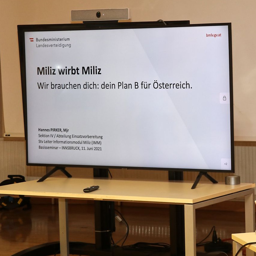 Präsentation in einem Meetingraum