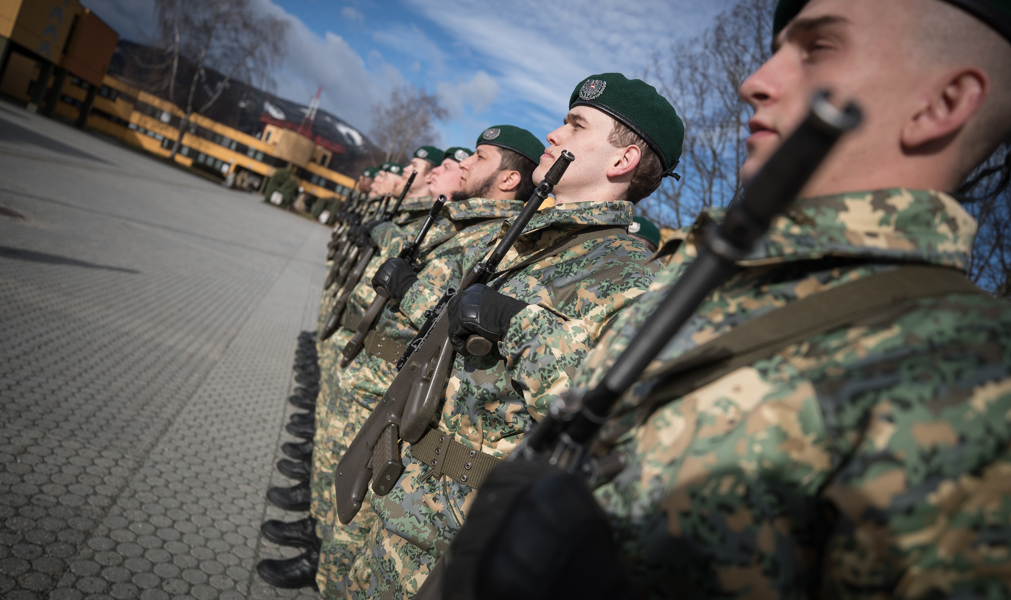 Soldaten in Formation