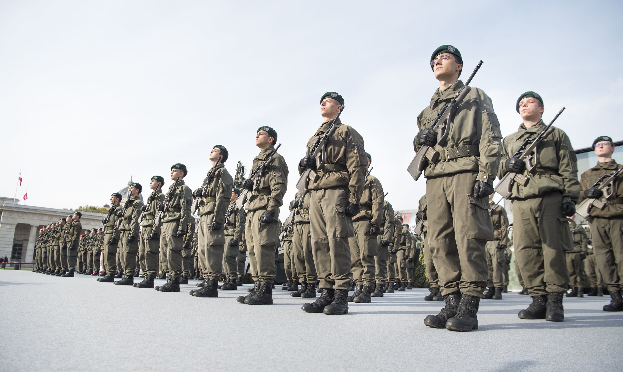 Soldaten in Formation