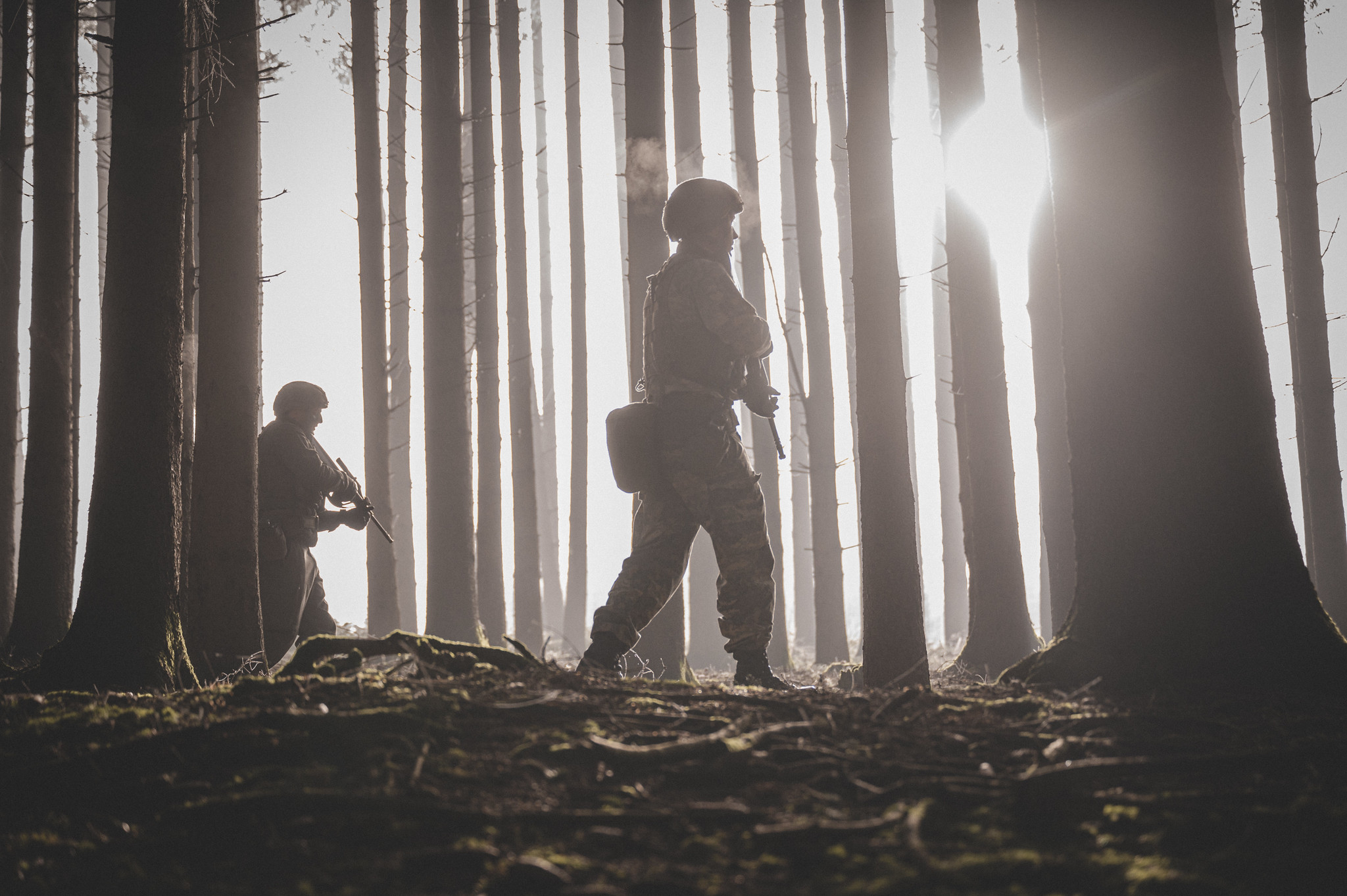 Soldaten im Wald