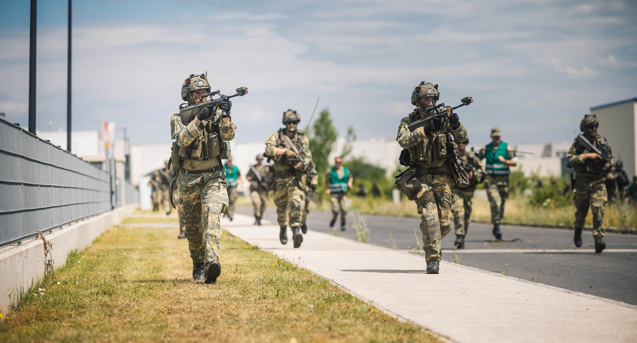 Soldaten in Bewegung